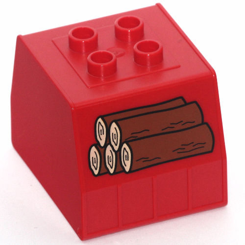 Duplo Train Freight Container with Timber / Logs Print Rot