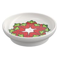Duplo Dish with Strawberries Print White