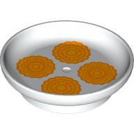 Duplo Dish with 4 Food Items print White