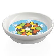 Duplo Dish with Hearts, Stars, Moons, and Triangles Print Weiß