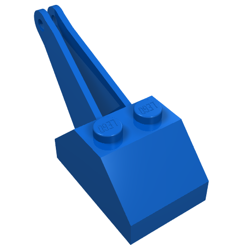 Slope Brick 45 2 × 3 × 1 & 1/3 Double Crane Blau