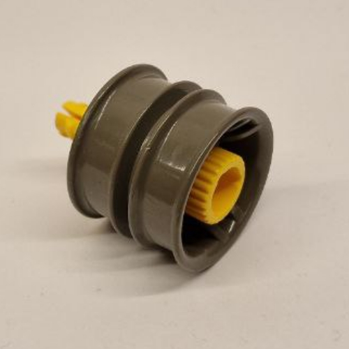 Duplo Toolo Wheel with Action Wheeler Screw Dark Gray