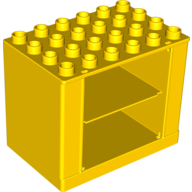 Duplo Cabinet 4 × 6 × 4 Yellow