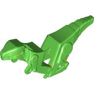 Fairing, Motorcycle, Dinosaur with Yellow Eyes, Orange Marking sprint Hellgrün
