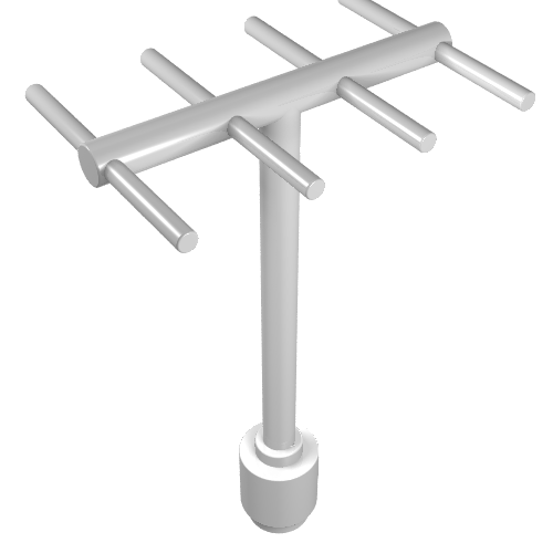 Antenna with Side Spokes Weiß
