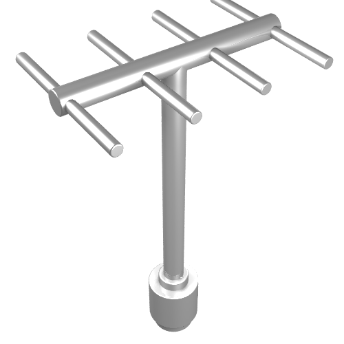 Antenna with Side Spokes Milky White