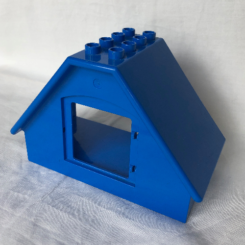 Duplo Building House 4 × 8 × 5 with Window Opening Blau