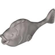 Duplo Animal Fish with Thin Tail and Large Tail Fin Perlhellgrau