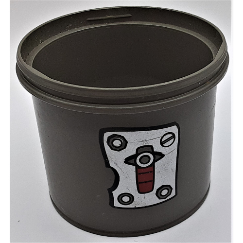 Duplo Ball Tube Straight with Mechanical Print Dark Gray