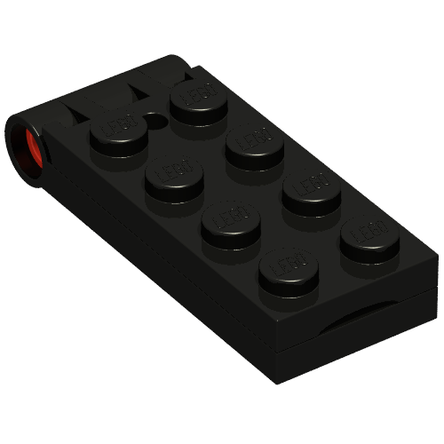 Hinge Plate 2 × 5 with Small Hole [Complete Assembly] Black