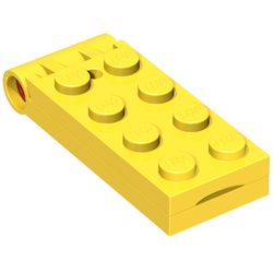 Hinge Plate 2 × 5 with Small Hole [Complete Assembly] Gelb