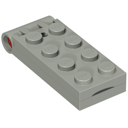 Hinge Plate 2 × 5 with Small Hole [Complete Assembly] Light Gray
