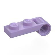 Plate Special 1 × 2 with Pin Hole On Side Lavendel