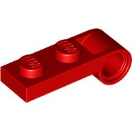 Plate Special 1 × 2 with Pin Hole On Side Red