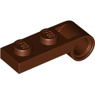 Plate Special 1 × 2 with Pin Hole On Side Rotbraun