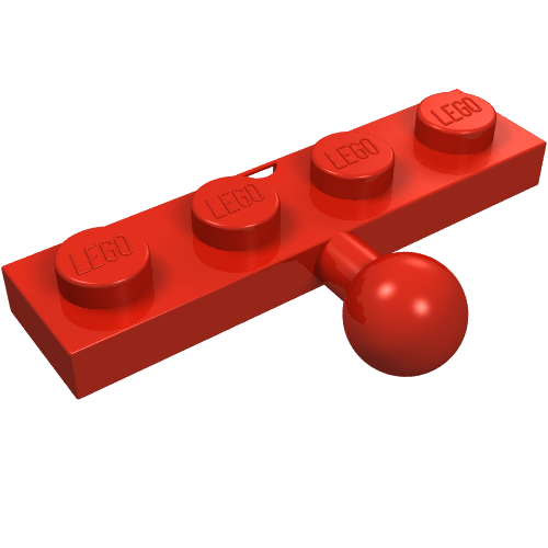 Plate Special 1 × 4 with Towball Rot
