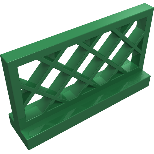 Fence Lattice 1 × 4 × 2 Green