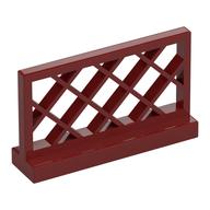 Fence Lattice 1 × 4 × 2 Dunkelrot