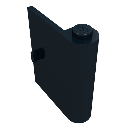 Door 1 × 3 × 3 Right Black
