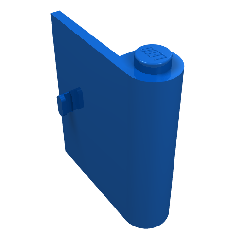 Tür 1 × 3 × 3 rechts Blau