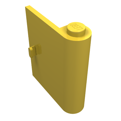 Door 1 × 3 × 3 Right Yellow