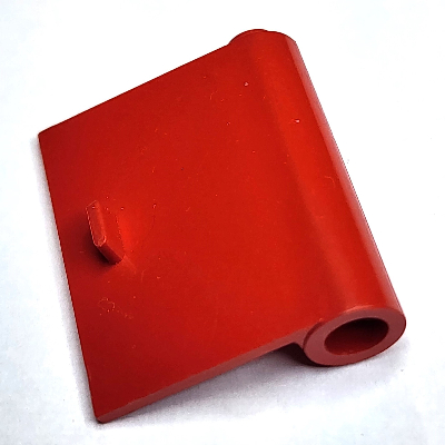 Door 1 × 3 × 3 Right with Thin Handle Red