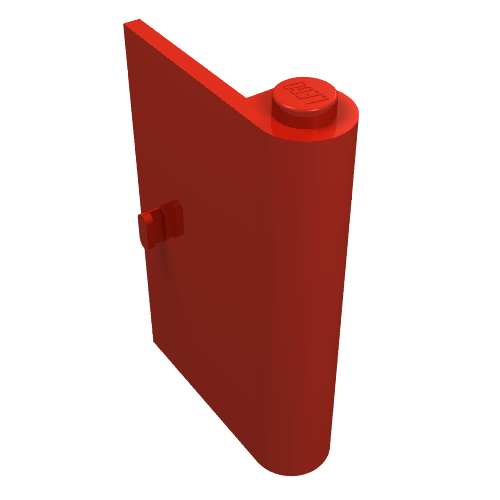 Door 1 × 3 × 4 Right Red