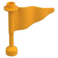 Duplo Flag Wavy 3 × 4 with Post Leuchtendes Hellorange