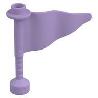Duplo Flag Wavy 3 × 4 with Post Lavendel