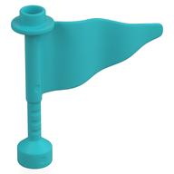 Duplo Flag Wavy 3 × 4 with Post Medium Azure