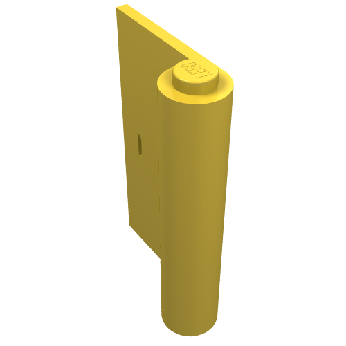 Door 1 × 3 × 4 Left Yellow