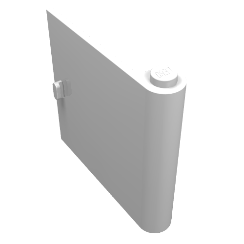Door 1 × 5 × 4 Right White
