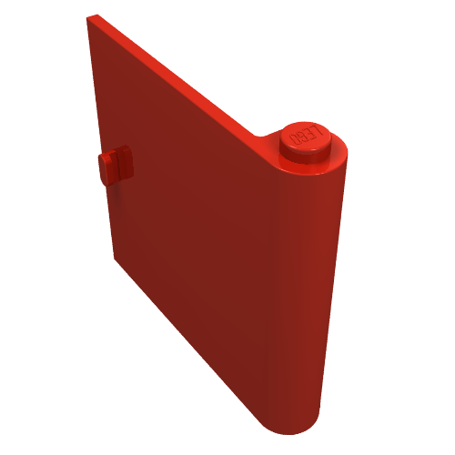 Door 1 × 5 × 4 Right Red