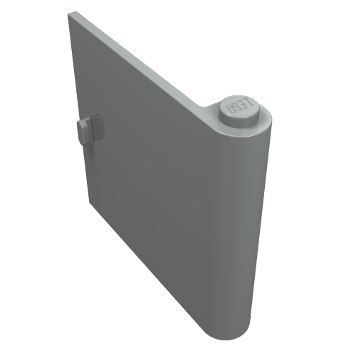 Door 1 × 5 × 4 Right Light Gray