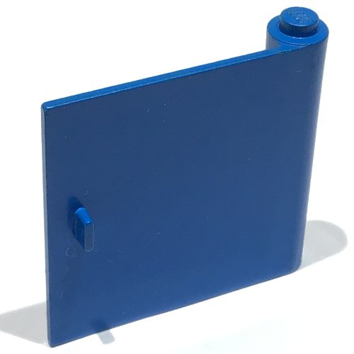 Door 1 × 5 × 4 Right with Thin Handle Blue