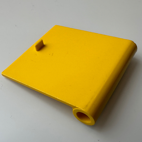 Door 1 × 5 × 4 Right with Thin Handle Yellow