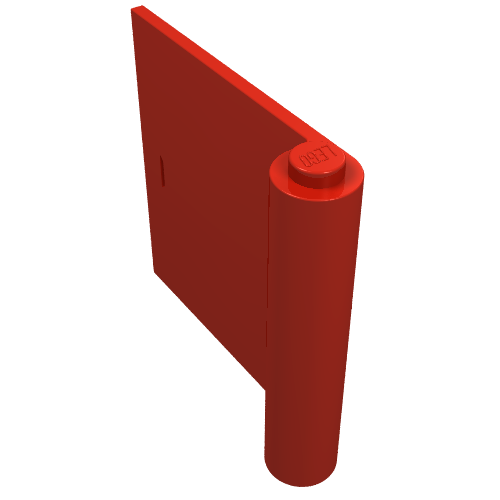 Door 1 × 5 × 4 Left Red