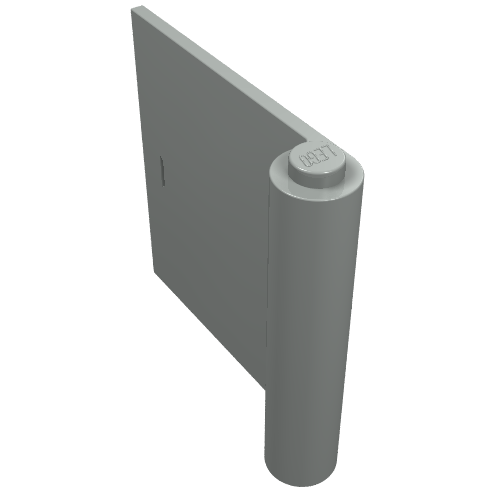 Door 1 × 5 × 4 Left Light Gray