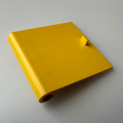 Door 1 × 5 × 4 Left with Thin Handle Blue