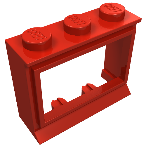Window 1 × 3 × 2 Classic with Solid Studs, No Glass Rot