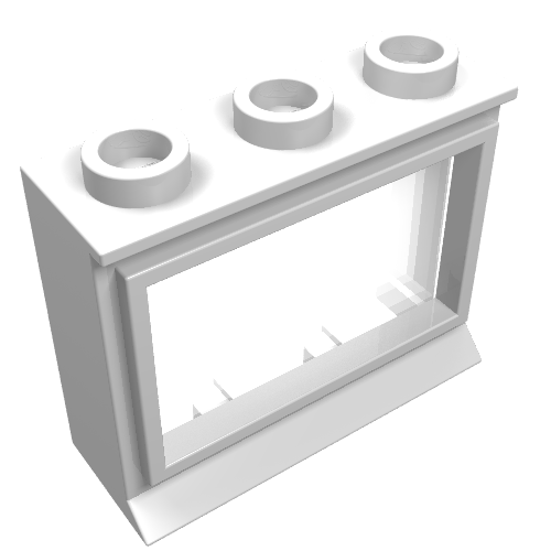 Window 1 × 3 × 2 Classic with Long Sill [Complete] White