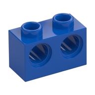 Technic Stein 1 × 2 [2 Pinlöcher] Blau