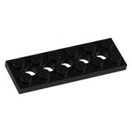 Technic Platte 2 × 6 [5 Löcher] Schwarz