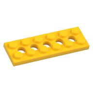Technic Platte 2 × 6 [5 Löcher] Gelb