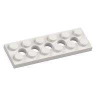 Technic Plate 2 × 6 [5 Holes] White