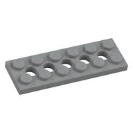 Technic Platte 2 × 6 [5 Löcher] Hellblaugrau