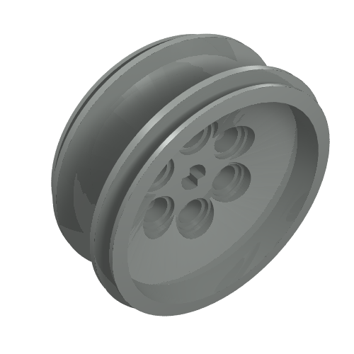 Wheel 68.8 × 24 Model Team Type 2 [Notched Ring] Light Gray