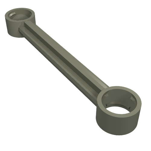 Technic Link 1 × 6 without Stoppers Dark Gray