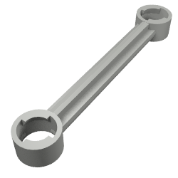 Technic Link 1 × 6 with Stoppers Dark Bluish Gray