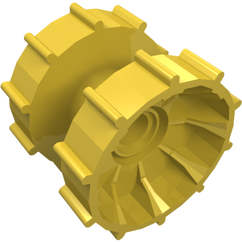 Technic Tread Hub Yellow